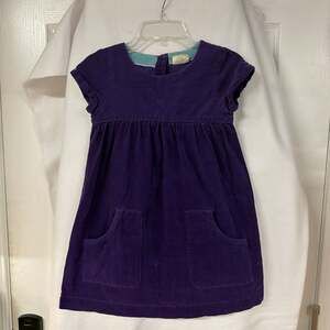 Mini Boden Purple Corduroy Dress